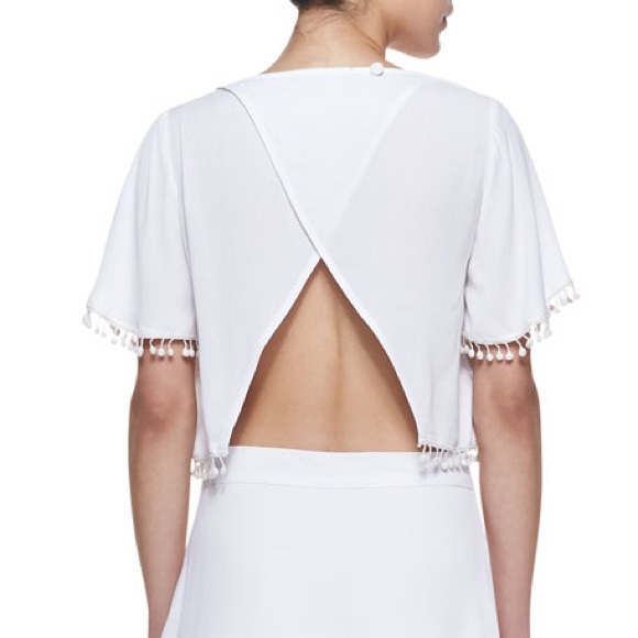 For Love and Lemons Chica Fringe-Trim Crop Top - Picture 2 of 6